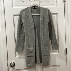 Gray Long Cardigan